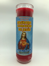 Load image into Gallery viewer, Sagrado Corazon de Jesus Vela de 7 Días / Sacred Heart 7 Day Candle