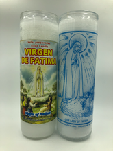 Load image into Gallery viewer, Virgen de Fátima Vela de 7 Días / Our Lady of Fatima 7 Day Candle