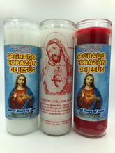 Load image into Gallery viewer, Sagrado Corazon de Jesus Vela de 7 Días / Sacred Heart 7 Day Candle